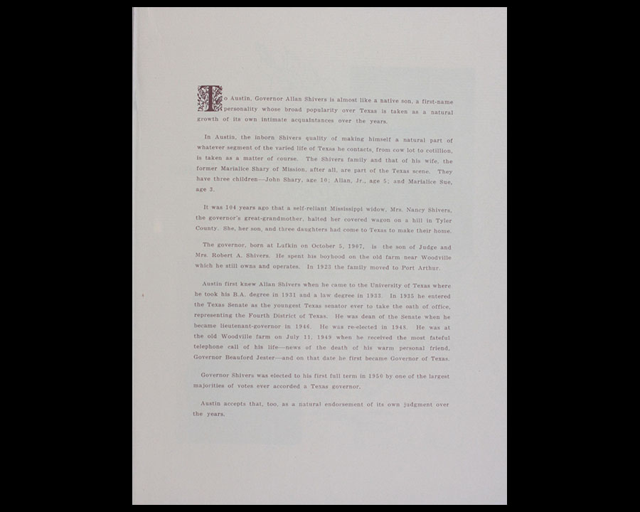 Inaugural documents