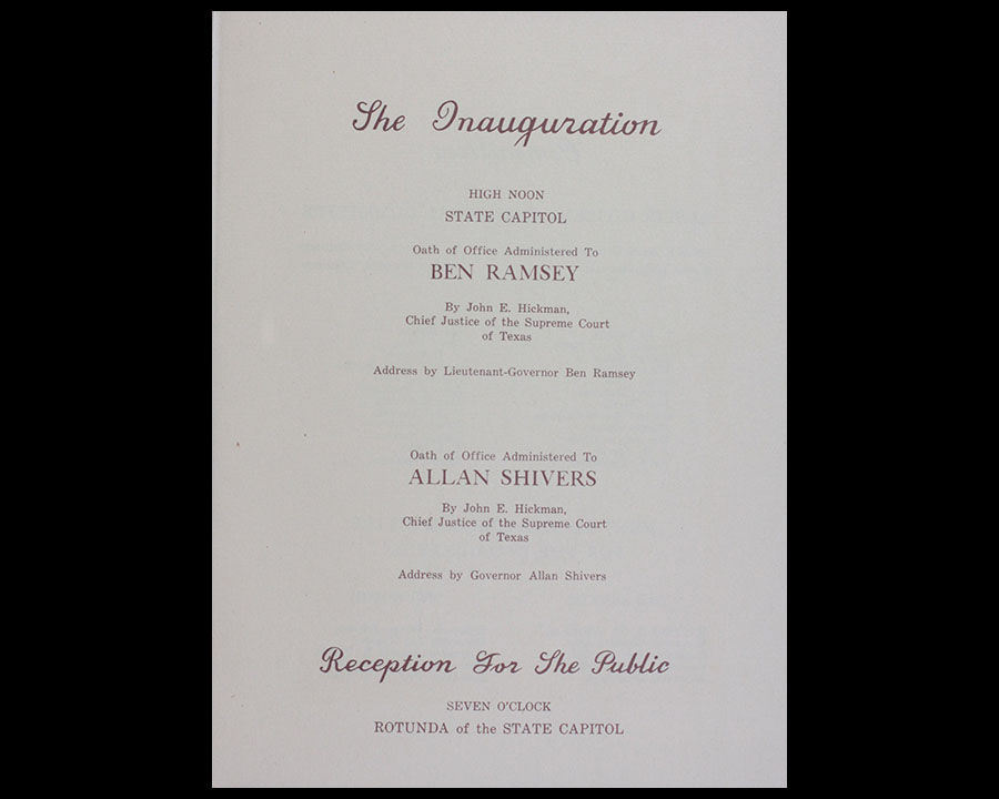 Inaugural documents