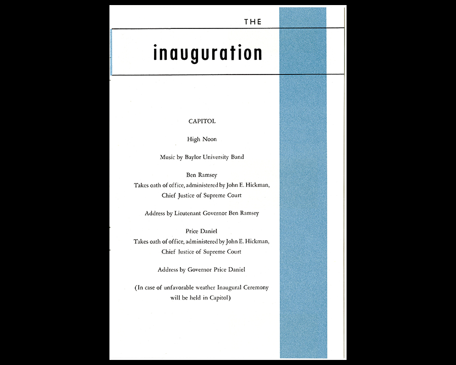 Inaugural documents