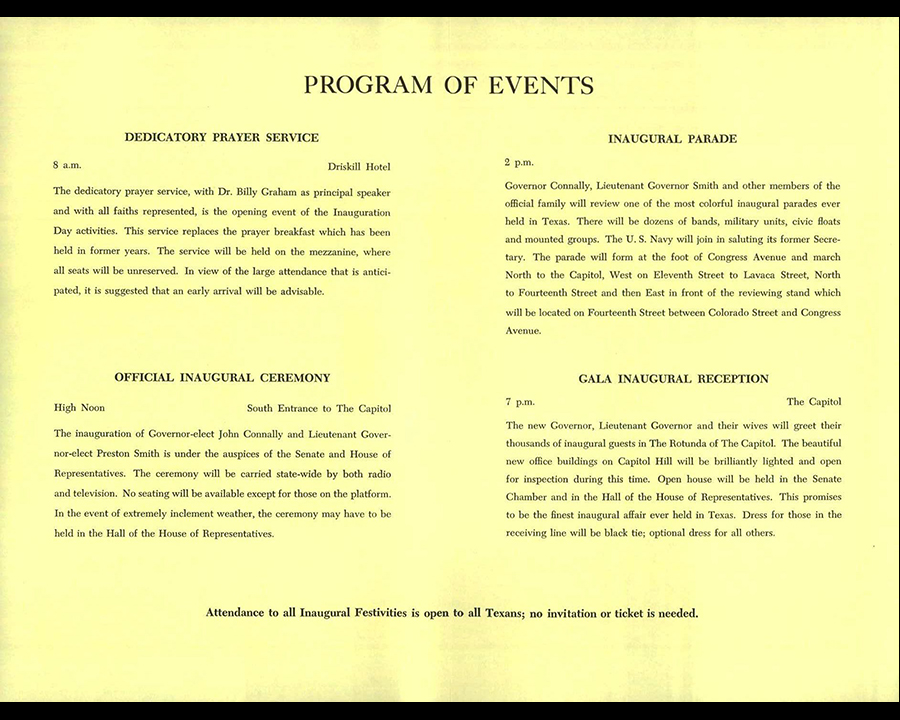 Inaugural documents